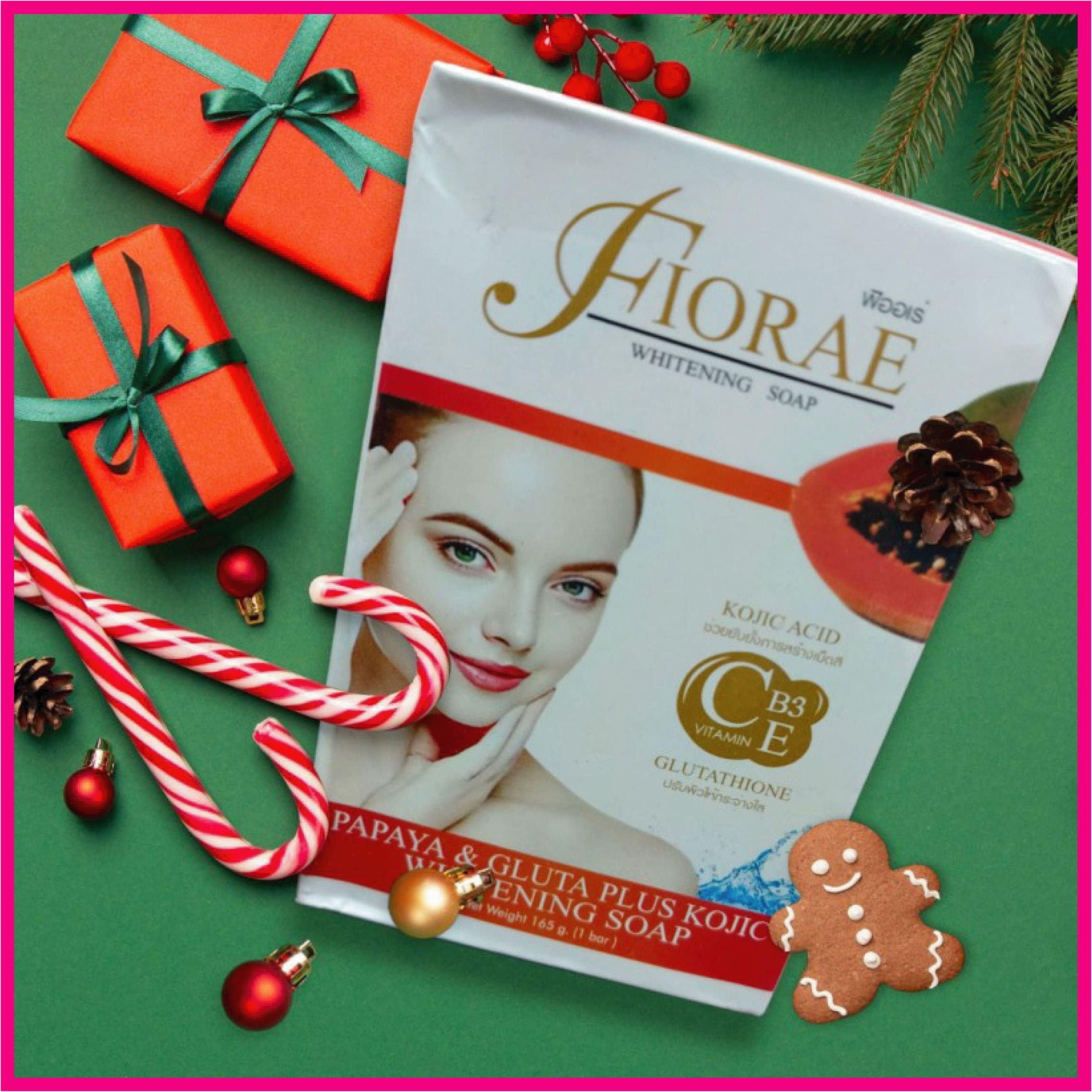 FIORAE Papaya Whitening Soap - ২ পিছ